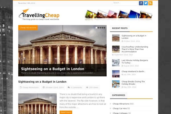 travellingcheap.co.uk site used Journal