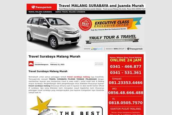 travelmalangsurabaya.com site used Travelmalangsurabaya