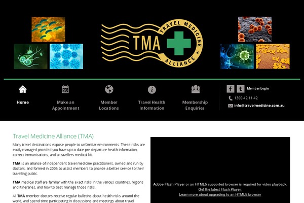 travelmedicine.com.au site used Tmi