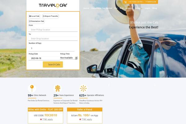 Grab-taxi theme site design template sample