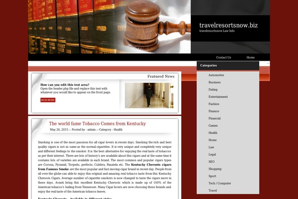 travelresortsnow.biz site used Law_blog