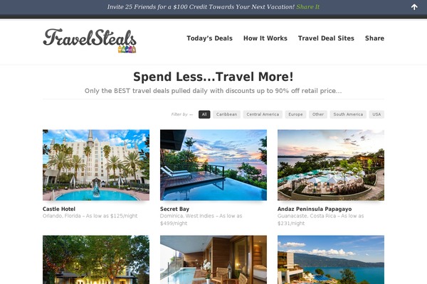 travelsteals.com site used Create