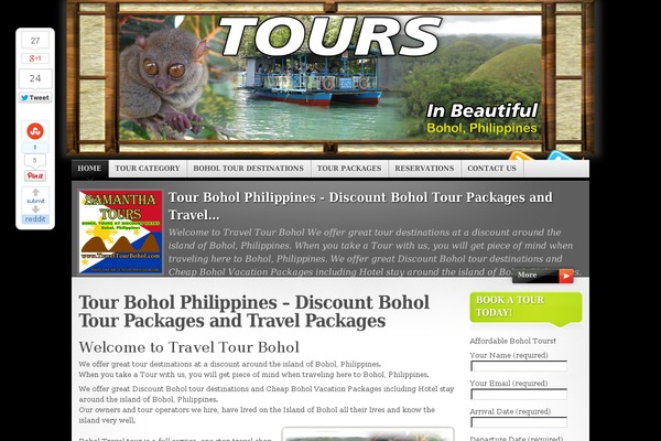 traveltourbohol.com site used Bohol