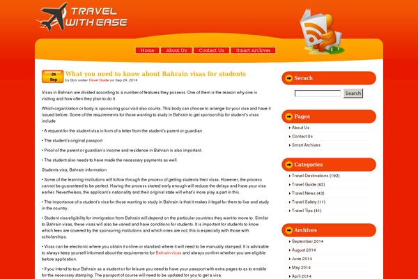 travelwitheaseblog.com site used Td-simple2