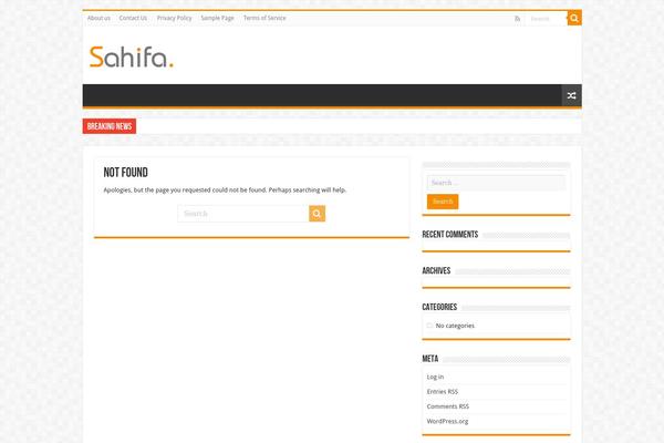 Sahifa theme site design template sample