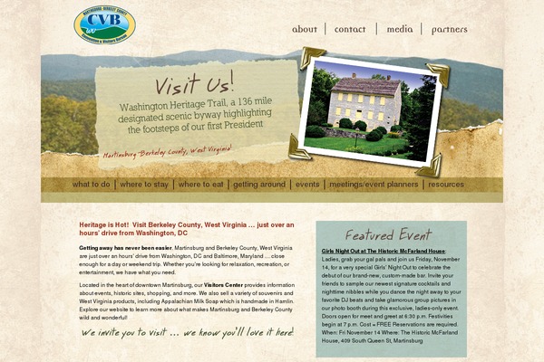 travelwv.com site used Cvb