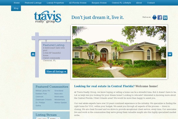 travisrealtygroup.com site used Travis