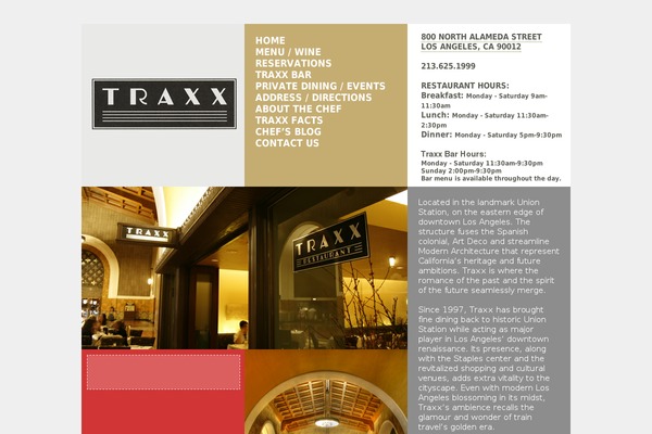 traxxrestaurant.com site used Trx