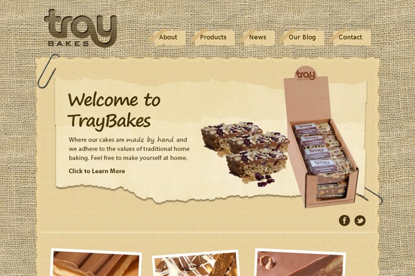 traybakes.com site used Traybakes
