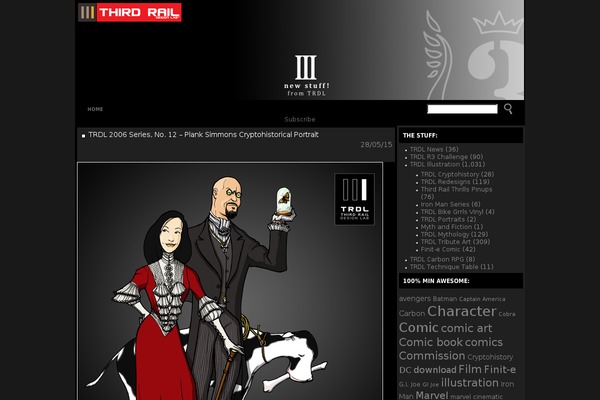 trdlcomics.com site used Misr-theme