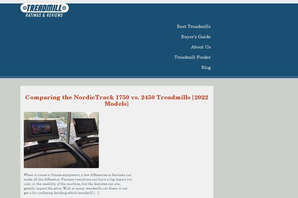 treadmill-ratings-reviews.com site used Fitness-bootstrap
