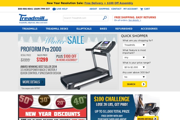 treadmill.com site used Kalium-child-fitness