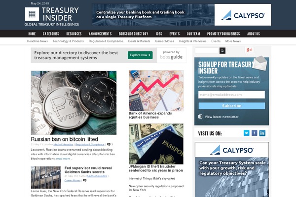 treasuryinsider.com site used Treasury-management-insider