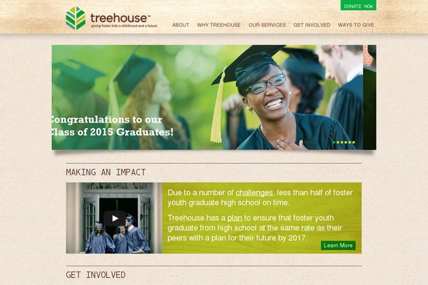 Treehouse theme site design template sample