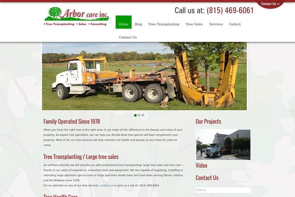 Arbor theme site design template sample