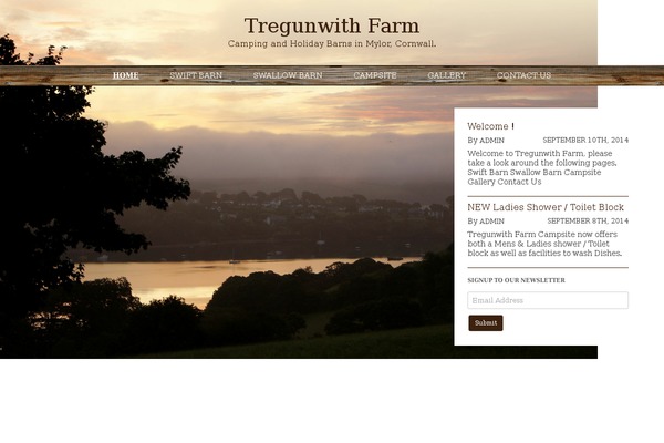 Twenty Twelve theme site design template sample