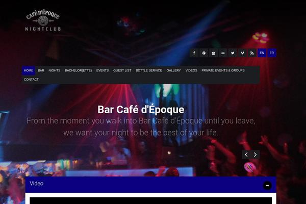 Stereo Club theme site design template sample