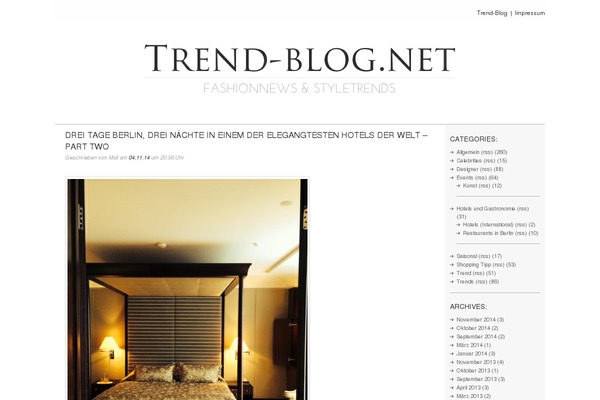 trend-blog.net site used Trend-blog