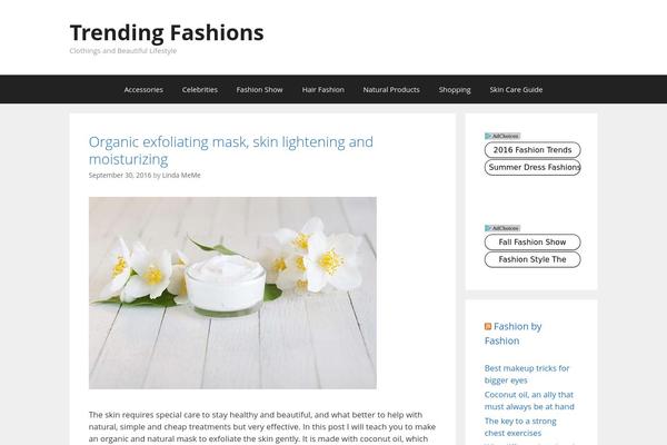 GeneratePress theme site design template sample