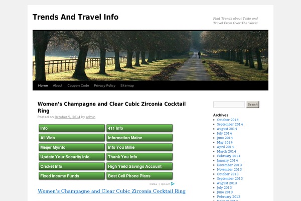 Twenty Ten theme site design template sample