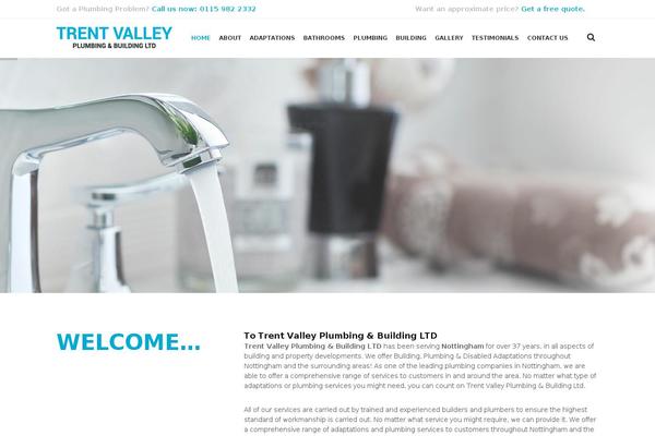 Plumbing-company theme site design template sample