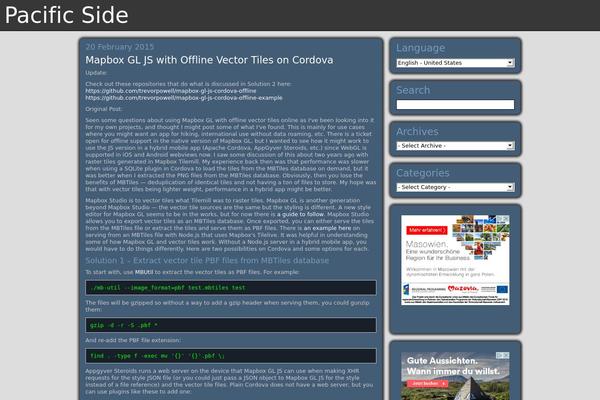 trevorpowell.com site used Pacific-side