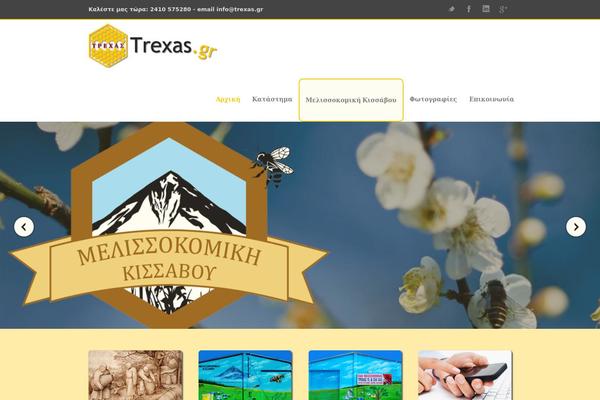 Honey theme site design template sample