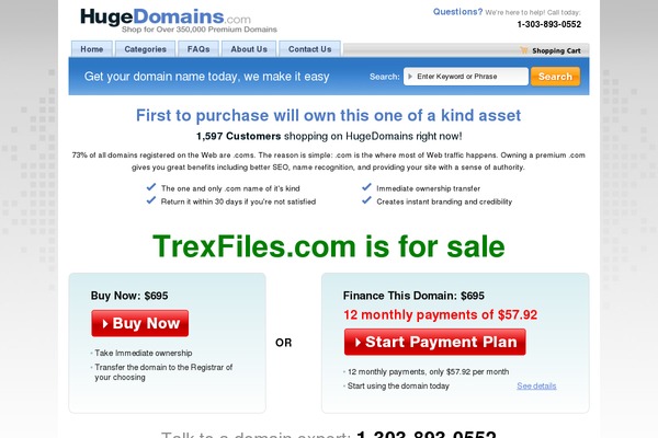 trexfiles.com site used Hawkeye