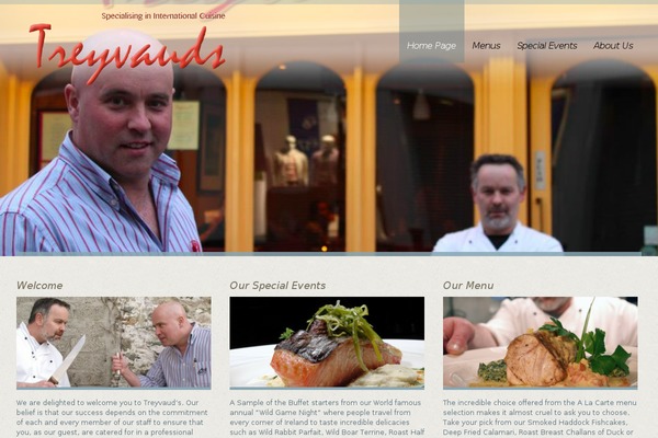 treyvaudsrestaurant.com site used Treyvauds