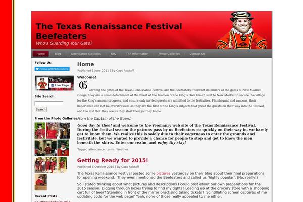 trfbeefeaters.com site used Trf_beefeaters