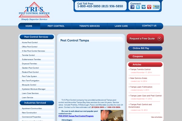 tri-spestcontrol.com site used Tris