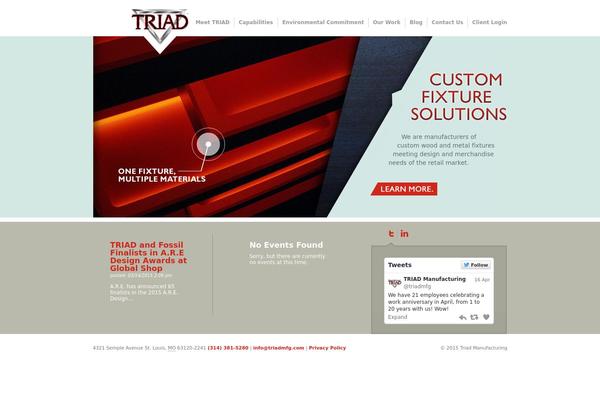 Triad theme site design template sample