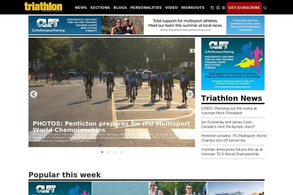 triathlonmagazine.ca site used Triathlon