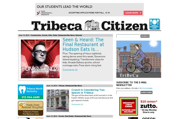 tribecacitizen.com site used Tribeca