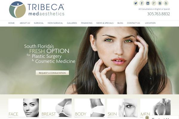 Tribeca theme site design template sample