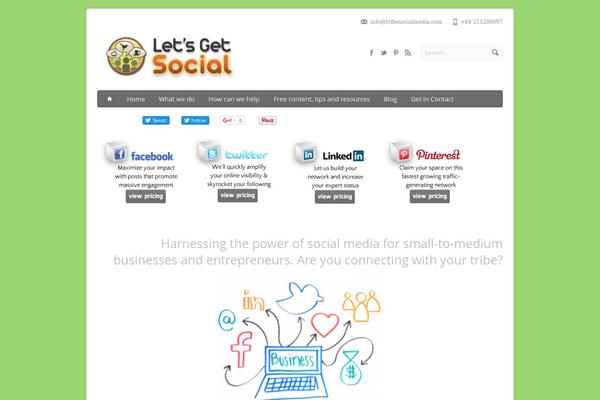 Site using Easy Social Icons plugin