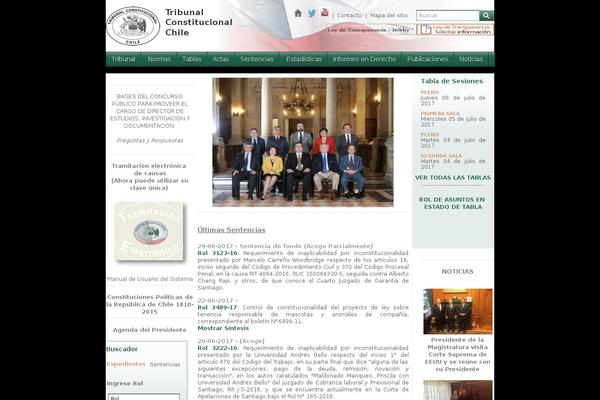 tribunalconstitucional.cl site used Tribunal