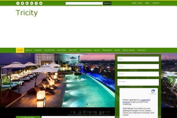 tricity.in site used Ranktheme