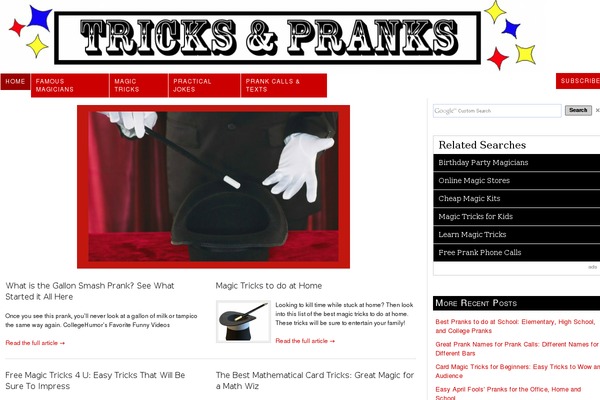 WordPress website example screenshot