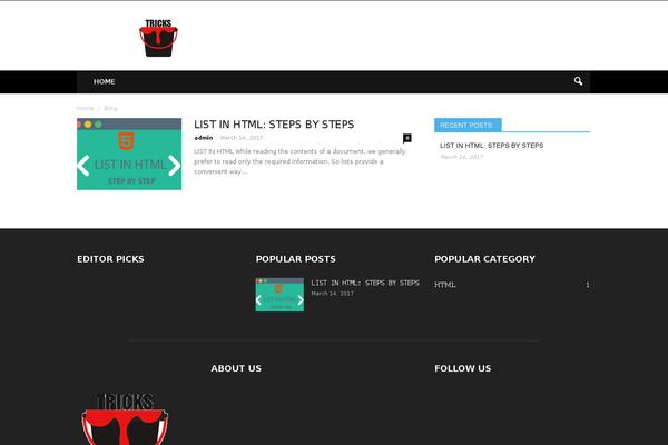 WordPress website example screenshot