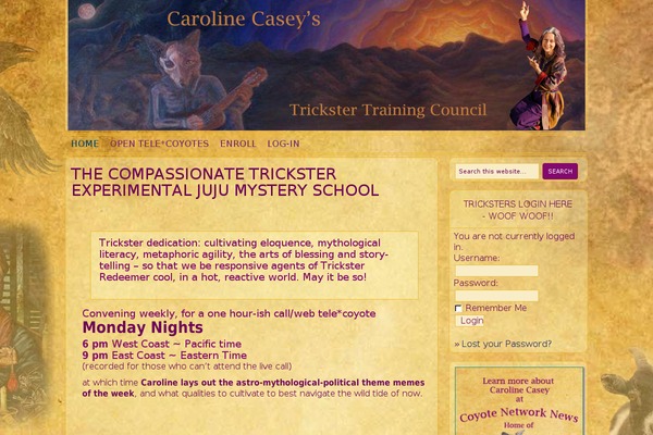 trickstertraining.com site used Genesischild-coyotenetworknews