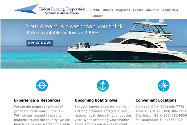 tridentfunding.com site used Trident