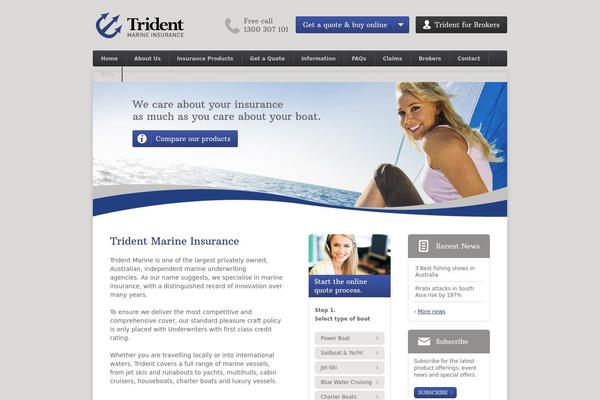 tridentmarine.com.au site used Trident