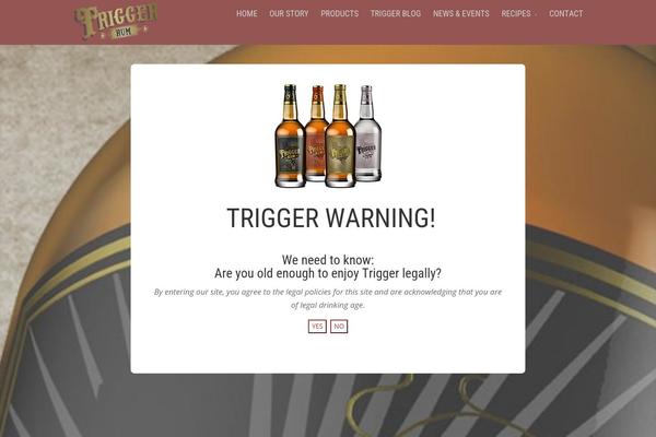 trigger-rum.com site used Trigger-child-theme