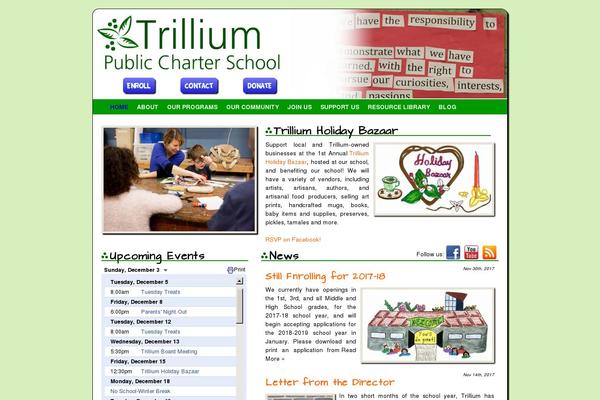 Trillium theme site design template sample