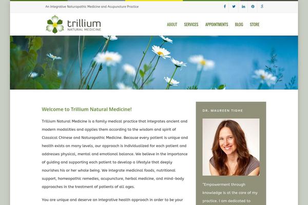 trilliumnatural.com site used Themize