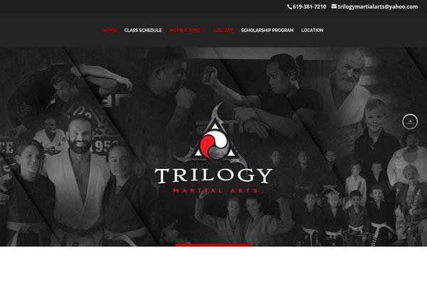 trilogymmagym.com site used Divi Child
