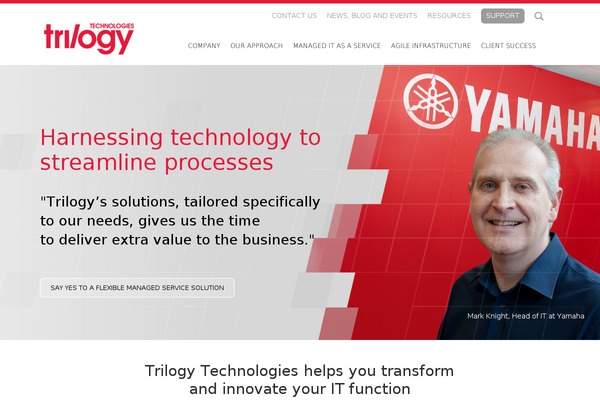 trilogytechnologies.ie site used Trilogy