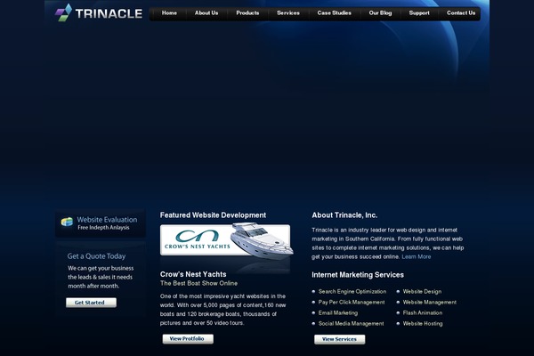 trinacle.com site used Trinacle