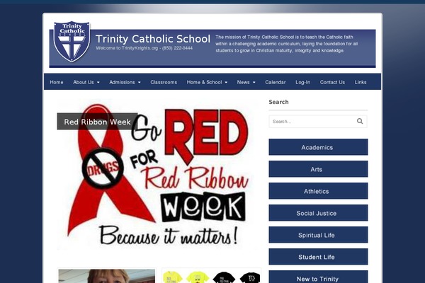trinityknights.org site used Canvas